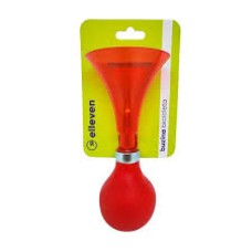 Buzina Fon Fon acrilico + borracha vermelho